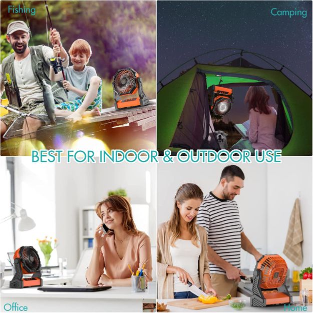 10000mah camping fan