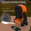 Camping Fan with LED Light, 20000mAh Rechargeable Battery Powered Outdoor Tent Fan with Light and Hook