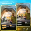 10800mAh Solar Powered Fan & Led Lantern, Rechargeable Outdoor Tent Fan for Camping Essentials