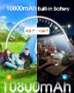 10800mAh Solar Powered Fan & Led Lantern, Rechargeable Outdoor Tent Fan for Camping Essentials