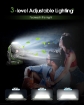 10800mAh Solar Powered Fan & Led Lantern, Rechargeable Outdoor Tent Fan for Camping Essentials