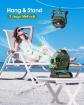 10800mAh Solar Powered Fan & Led Lantern, Rechargeable Outdoor Tent Fan for Camping Essentials