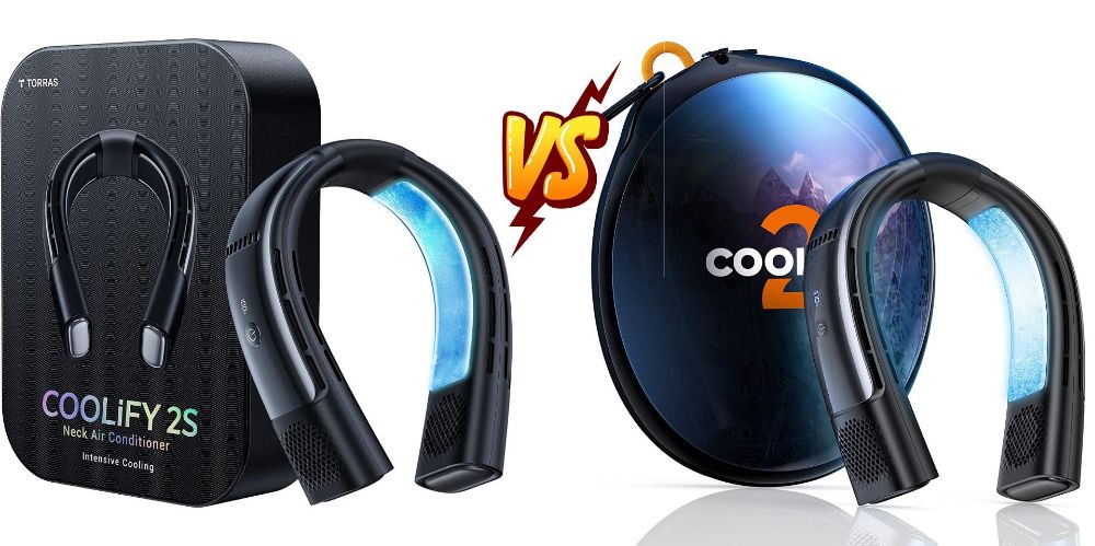 TORRAS COOLIFY 2 and COOLIFY 2S neck air conditioner